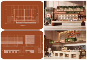 Comptoir de présentation personnalisé pour café, vitrine en bois pour restaurants, bar, vitrine en verre thermostatée pour pain - Product Image 5