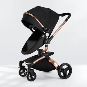 Wholesale New Born Lightweight Foldable Pram 3 In 1 Folding Light Carriage Cheap Baby Stroller For Travel With Car Seat