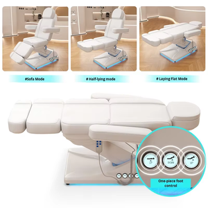 Table de massage électrique moderne et luxueuse pour salon, spa, soins du visage et esthétique, avec 3/4 moteurs réglables - Product Image 3