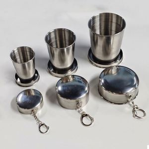 Custom Personal Metal Travel Metal Telescopic Keychain Cups Mug Travel Mug for Camping - Product Image 4