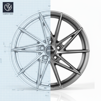 Ruedas de Aleación de Lujo con Diseño de Malla, 5x112 5x114.3 5x120, Nuevas, Ligeras de 25 mm, para Autos Tuning