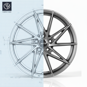 Flow Forming Rims Luxury Mesh Design 5x112 5x114.3 5x120 Tuning Car <b>Wheels</b> - Product Image 4