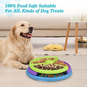 Pet Slow Feeder Bowl Food Choking Dog Bowl <b>Puzzle</b> Feeders Non Food Feeding Dishes Healthy Pets Spin Board Pet Supplies - Product Image 3