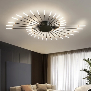 Lustre <span class=keywords><strong>LED</strong></span> pour salle à manger, salon, chambre à coucher, décoration de la maison, luminaires suspendus, or ou <span class=keywords><strong>noir</strong></span>, moderne, créatif, nouveaux luminaires - Product Image 2