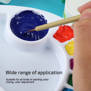 1 <span class=keywords><strong>palette</strong></span> <span class=keywords><strong>de</strong></span> couleurs pour <span class=keywords><strong>peinture</strong></span> artistique motif fleur <span class=keywords><strong>de</strong></span> prunier, seau à pinceaux, plusieurs spécifications et couleurs disponibles - Product Image 5