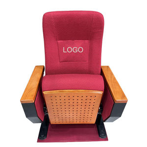 Коммерчески популярный складной зрительный стул с пластиковым подстаканником для кинотеатров, церкви, школы, больницы, кинозалы - Product Image 5