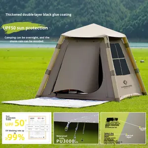 Tenda Gonfiabile in PVC Completamente Automatica per 3-<span class=keywords><strong>5</strong></span> Persone, Campeggio All'aperto Quattro Stagioni, Apertura Rapida, Impermeabile e Portatile - Product Image 4