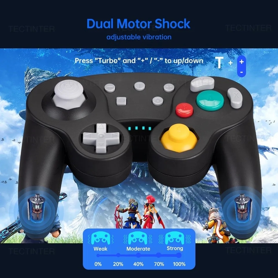 Wireless for <strong>Bluetooth</strong> GC <strong>Controller</strong> for Nintendo Switch/Lite PC Compatible Mobile Gamepad Switch <strong>Gamecube</strong> Game