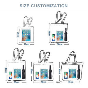 Borsa <span class=keywords><strong>Tote</strong></span> Personalizzabile da Donna, Borsa <span class=keywords><strong>Tote</strong></span> Resistente per Studenti, per Shopping, Spiaggia, Regalo, con Logo Stampato Personalizzato - Product Image 3