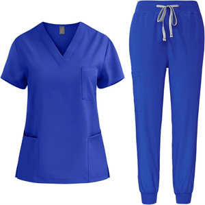 Unisex Medical Nursing Quick Drying Woven Polyester <b>Doctor</b> Nurses Scrub Surgical Uniform Stretchy Scrub <b>Set</b> - Product Image 4