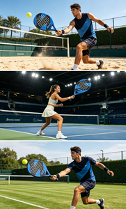 Raqueta <span class=keywords><strong>de</strong></span> Tenis <span class=keywords><strong>de</strong></span> Fibra <span class=keywords><strong>de</strong></span> Carbono, Pala <span class=keywords><strong>de</strong></span> Pádel, Equipo Deportivo para Exteriores con Bolsas para Hombres y Mujeres - Product Image 3