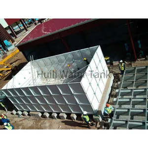 Fiberglass Water Tanks High Quality SMC GRP Water Tank Storage For Drinking Rain Sectional Assembled Reinforced 500 1500 M3 Drainage FRP Tank