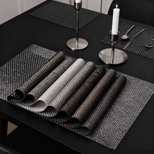 Sets de table en PVC tissé de style nordique, vente chaude, écologiques, imperméables, antidérapants, résistants à la chaleur, pour la <span class=keywords><strong>cuisine</strong></span> et la salle à manger - Product Image 6