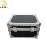 Flight-case durable en aluminium personnalisé avec incrustation de mousse EVA personnalisée pour les types d'équipement avec serrure papillon à poignée durable