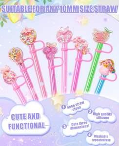 <strong>Funny</strong> Diamond Fruit <strong>Straw</strong> Cover Cap for Cup Compatible with Tumbler 40oz/30oz/20oz Accessories,TLX0106 - Product Image 4