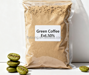 Polvo de extracto de grano de café verde 50% de alta calidad 25kgs aditivos alimentarios de café Arábica verde - Product Image 6