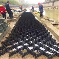 Géocellule en plastique lisse Hdpe/geoceldas Géocellule de stabilisation de gravier en nid d'abeille