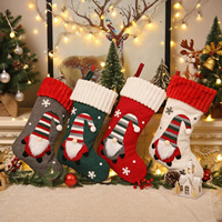 Chaussettes de Noël en gros pour enfants, chaussettes de Noël en peluche pour ranger les bonbons, décorations de Noël