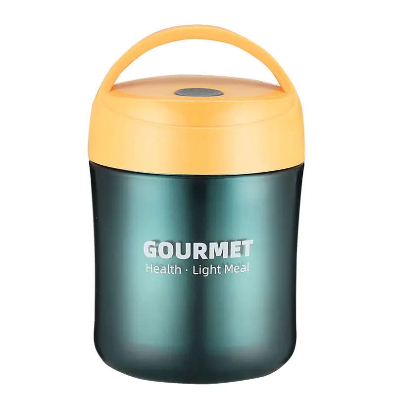 Draagbaar Te Werk Voedsel Jar Container Voedsel Fles Kids Lunch Box Rvs Vacumme Soep Beker Met Deksel Lepel Luchtdicht thermos