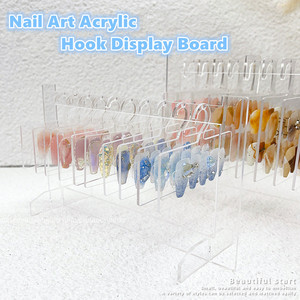 Mới đến Acrylic giả Nail Bảng hiển thị Nail hiển thị đứng trong suốt Nail Bảng hiển thị - Product Image 3