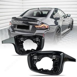 กรอบกระจกมองหลัง BMW G87 M2 G80 G81 M3 G82 G83 M4 ปี 2021 2024 สีดำ วัสดุ ABS อะไหล่ทดแทน - Product Image 1
