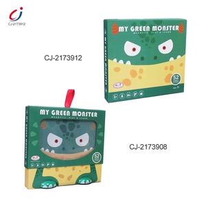 Papan Gambar Mainan Anak Portabel DIY Belajar Alfabet Puzzle Magnet Hewan - Product Image 5