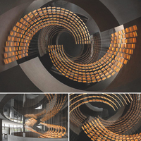 Briques de verre avec conception de flocon de neige à l'intérieur Droplight décoratif pour musée de galerie d'art Brique de verre solide en cristal K9 personnalisée