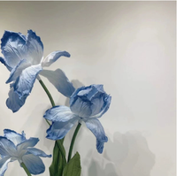 Iris Paper Art Fleurs artificielles uniques et élégantes pour la décoration de la maison et du mariage Accessoire d'art en papier élégant et accrocheur