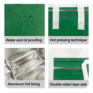 Bolsas Térmicas Personalizadas con Logotipo Impreso, Bolsas de Transporte para Comida Caliente, Restaurante, Barbacoa, Café, Leche, Té, para Llevar - Product Image 5