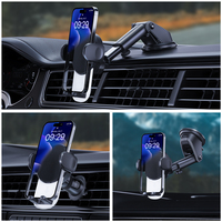 BSCI braket pemegang ponsel di mobil, dudukan telepon seluler 3-in-1, dudukan dasbor mobil, cangkir hisap