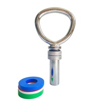 Poignée de kettlebell réglable en acier chromé robuste pour l'entraînement de force, compatible avec les disques de poids de 2 pouces