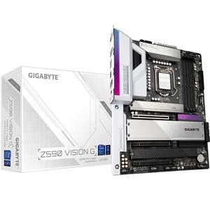 Placa Base GIGABYTE Z590 VISION G Snow Eagle para Esports, Compatible con I7 11700K, en Caja, Fuente de Alimentación Digital de 12+1 Fases - Product Image 1