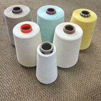 100% Ring Spun Eco-Friendly Polyester Yarn 20s/30s Short Fiber Melange Knitting Yarn for Socks Sewing Embroidery & Weaving