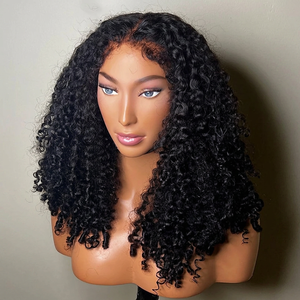 Perruque Lace Front <span class=keywords><strong>Suisse</strong></span> en Cheveux Vierges Birmans Bruts, Cuticule Alignée, 100 % Cheveux Humains, Longue et Bouclée Profonde, Perruques Frontales HD pour Femmes - Product Image 1