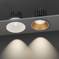Spot LED encastré Anti-éblouissement COB plafonnier LED Commercial encastrable pour intérieur hôtel bureau à domicile