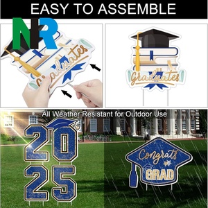 Letreros de Jardín para Graduación al Aire Libre de 16 Pulgadas de Alto, Resistentes al Agua, Clase 2025, de Polipropileno de 4 mm de Grosor, para Escuelas Secundarias y Universidades - Product Image 4