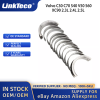 Linkteco jeu de roulements de bielle principale et de connexion pour Volvo C30 C70 S40 V50 S60 XC90 2.3L 2.4L 2.5L 1993-2013 30731544 31330661