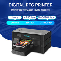 Tête d'impression i3200 Machine d'impression de vêtements 8 couleurs Imprimante DTG de production numérique pour débutants