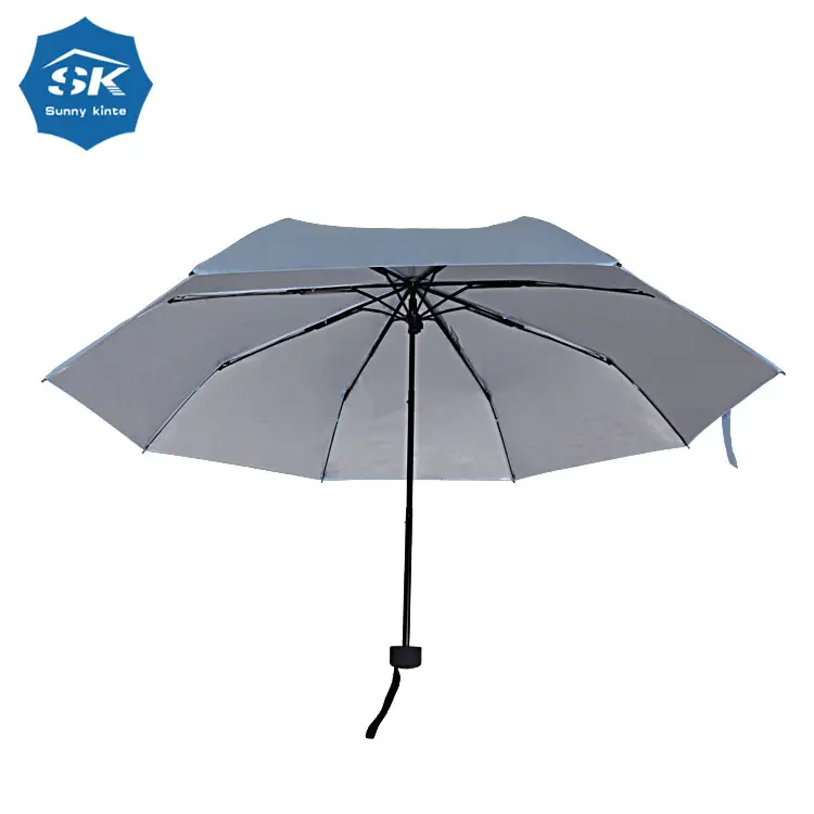 Guarda-sol dobrável automático personalizado elegante guarda-chuva de chuva de 27 polegadas 190t guarda-chuva azul preto dobrável