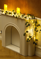 Tsinye Olive vigne lumière à piles olivier pour murs verdure guirlande brindille pour la maison manteau vacances noël décor