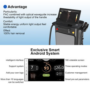 Para máquina de depilación láser de diodo portátil Seaheart 808nm con 3 longitudes de onda (755 808 1064nm) para todo tipo de piel Uso de belleza - Product Image 3