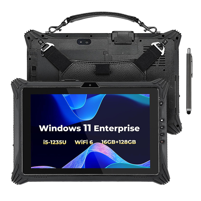 Wins11 OS 10-Inch Waterproof Industrial Handheld Terminal Device Rugged Tablet with I5/i7 CPU 16G RAM RJ45 Interface 4G WiFi 4G