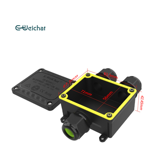 Boîte de jonction étanche IP68 EW-M2068(L)-Y avec câble d'alimentation intégré 450V 40A, boîtier carré - Product Image 3