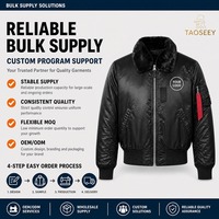 Blouson aviateur personnalisé pour homme avec col en fausse fourrure, fermeture éclair, poignets et ourlet côtelés, logo OEM, vente en gros, direct usine