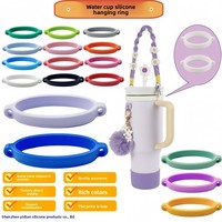 Anneau de suspension en silicone ZT pour gobelet d'eau, poignée portable avec cordon élastique, accessoires de bar jetables certifiés pour l'exportation