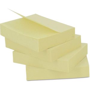 Blocs-notes autocollants universels jaunes 3 x 3 pouces, 12 à 100 feuilles, avec fonction magnétique, pour le bureau, l'école et les cadeaux - Product Image 2