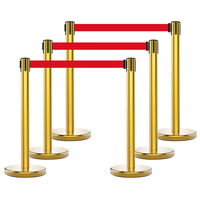 Station de musée Théâtre Ligne personnalisée Acier inoxydable Rétractable Q Manager Queue Stand Ceinture Barrière Post Stanchions