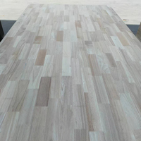 Panneau en bois massif de qualité professionnelle en bois de caoutchouc robuste, assemblé par joint de doigt, pour âme de porte robuste, anti-fissuration