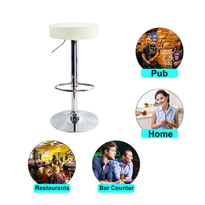 <span class=keywords><strong>Tabouret</strong></span> de bar rond <span class=keywords><strong>en</strong></span> cuir PU avec repose-pieds, chaise de pub pivotante réglable <span class=keywords><strong>en</strong></span> <span class=keywords><strong>hauteur</strong></span> - Product Image 4