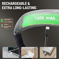 Lampe de lecture pour le cou rechargeable USB-C, lampe de livre LED mains libres avec bras flexibles, 3 modes de couleur pour la lecture au lit, le tricot et les voyages